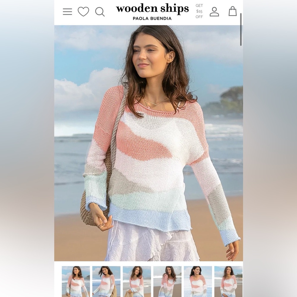 Wooden Ships Dunescape sweater XS/S